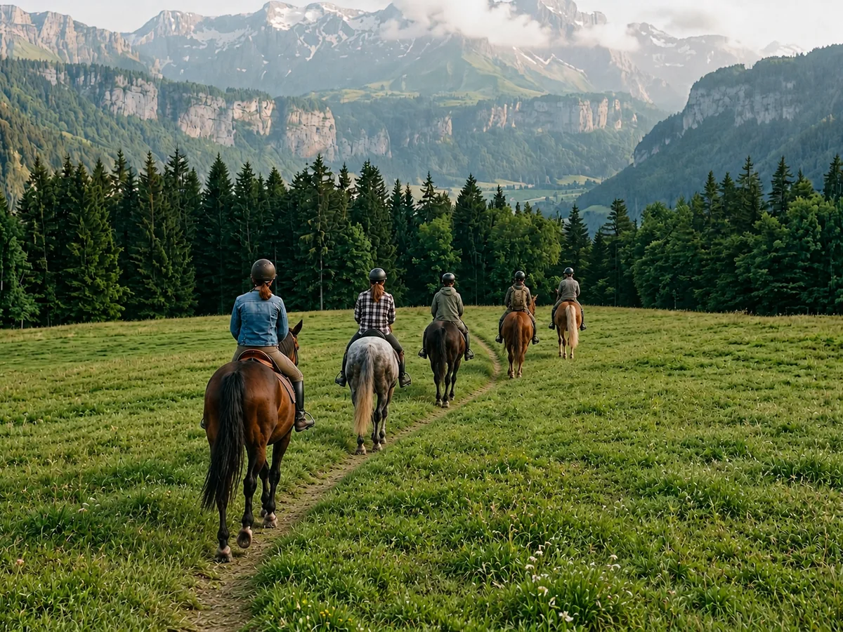 Balade à cheval en Haute-Savoie, autour de Le Grand-Bornand