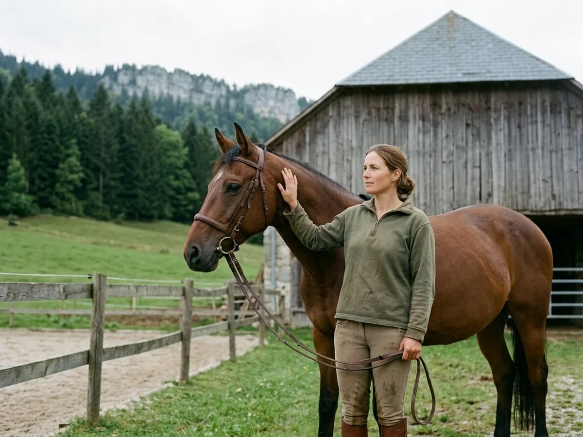 Cours d'équitation à Le Grand-Bornand, Haute-Savoie