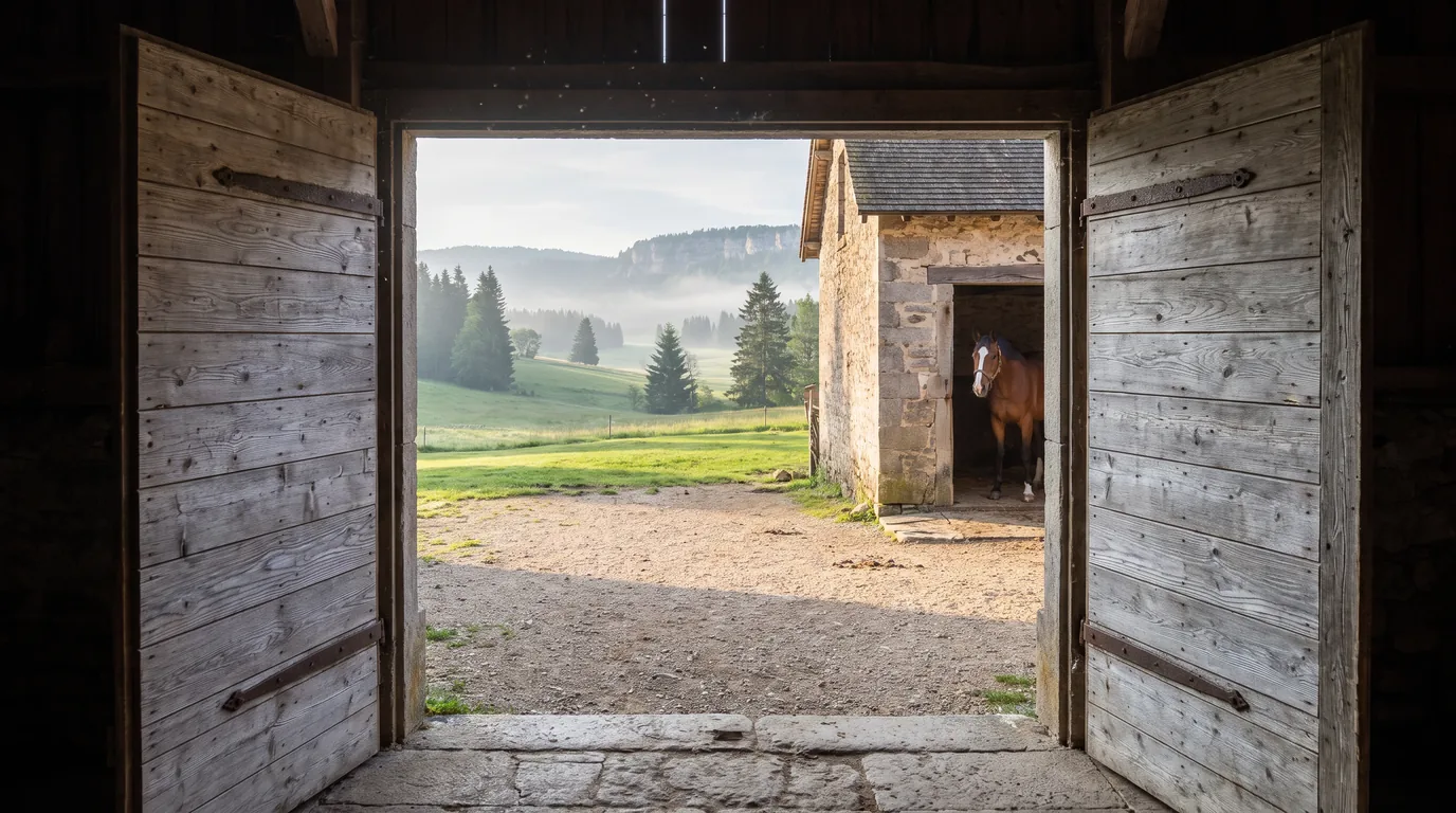Entrée, Equit'Horizon, centre équestre à Le Grand-Bornand