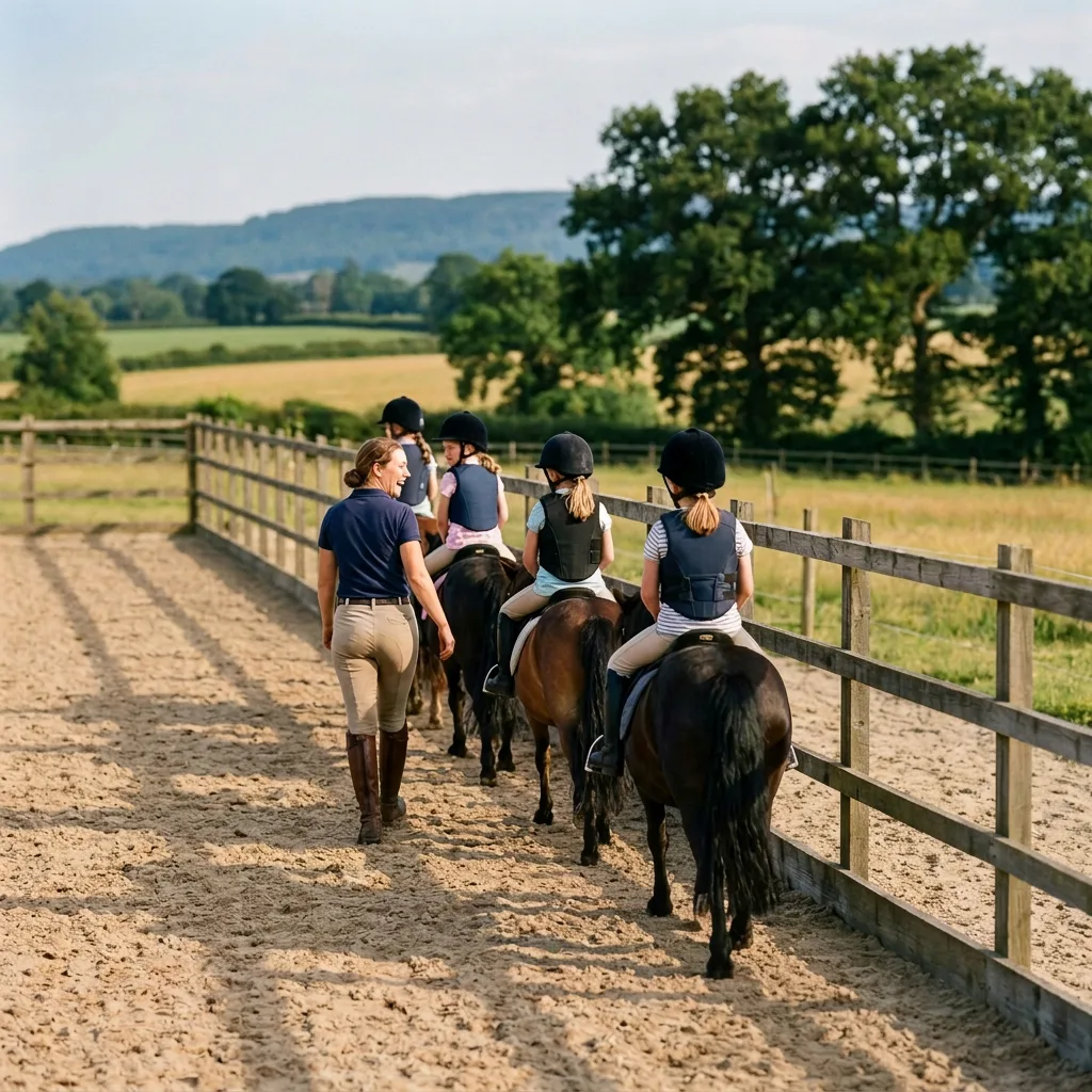 Cours de poney à Le Grand-Bornand, Haute-Savoie