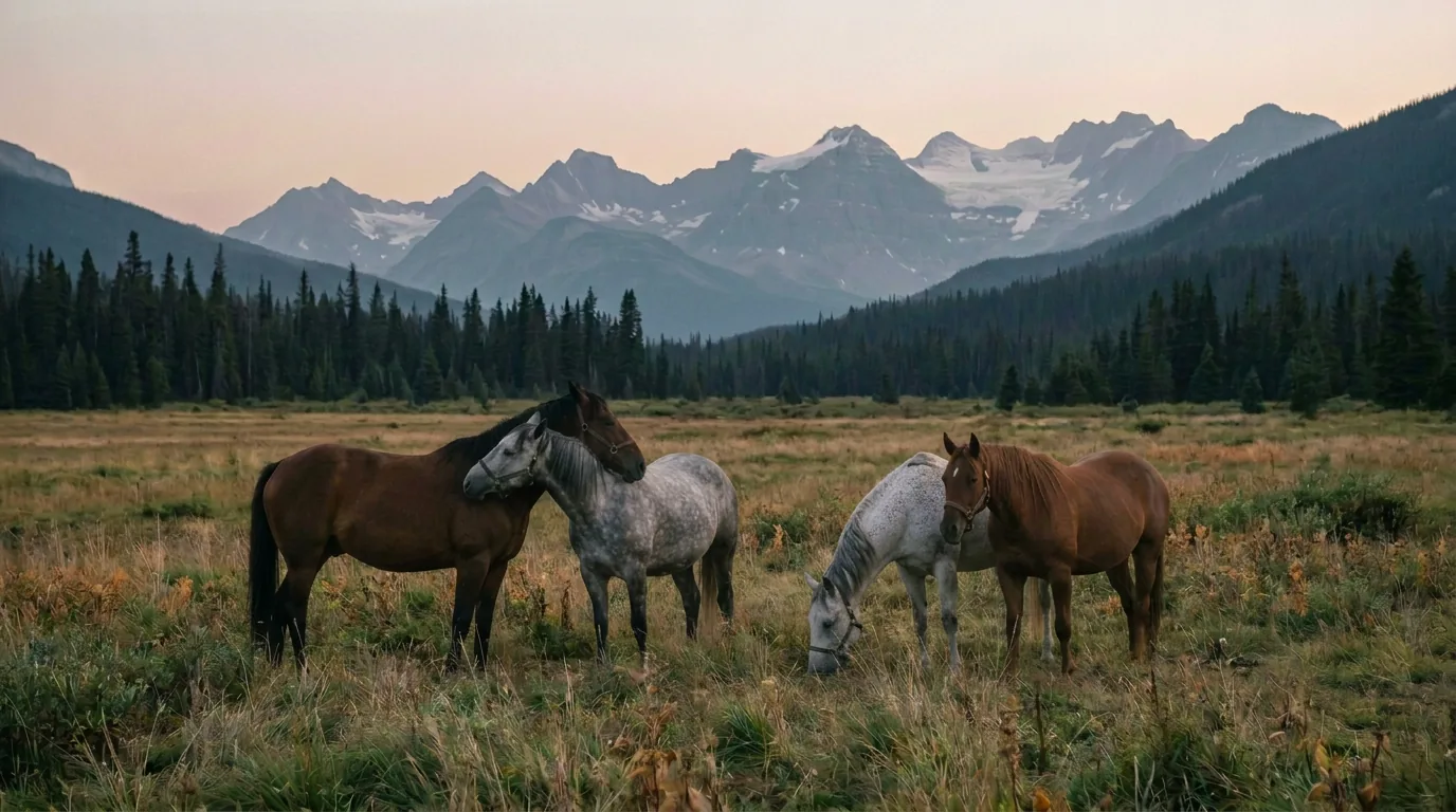 Chevaux en liberté, Equit'Horizon, Haute-Savoie